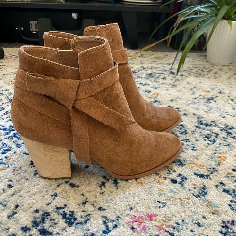 Free People suede booties